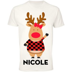 Koszulka Nicole świąteczna krata