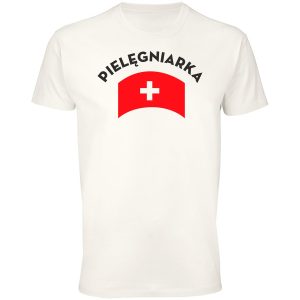 Koszulka pielęgniarka czepek nowy z krzyżem