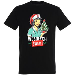 Pielęgniarka wesołych świąt christmas
