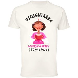 Koszulka kawa dla pielęgniarki