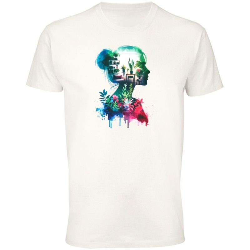 plant lady png meska white