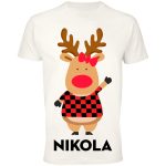 Koszulka Reniferek Dziecko Nikola w kratkę