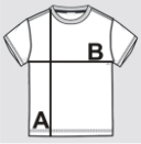 Schemat wymiarów A i B