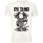 Ryk silnika to moja muzyka koszulka motocyklisty