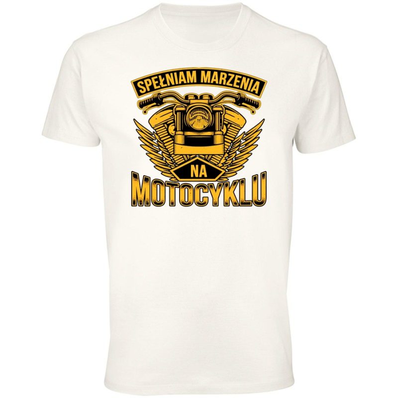 spelniam marzenia na motocyklu meska white