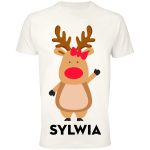 Koszulka świąteczna Sylwia Uśmiechnięty Renifer