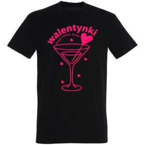 Koszulka Walentynkowa – Kawa, Miłość, Drinki